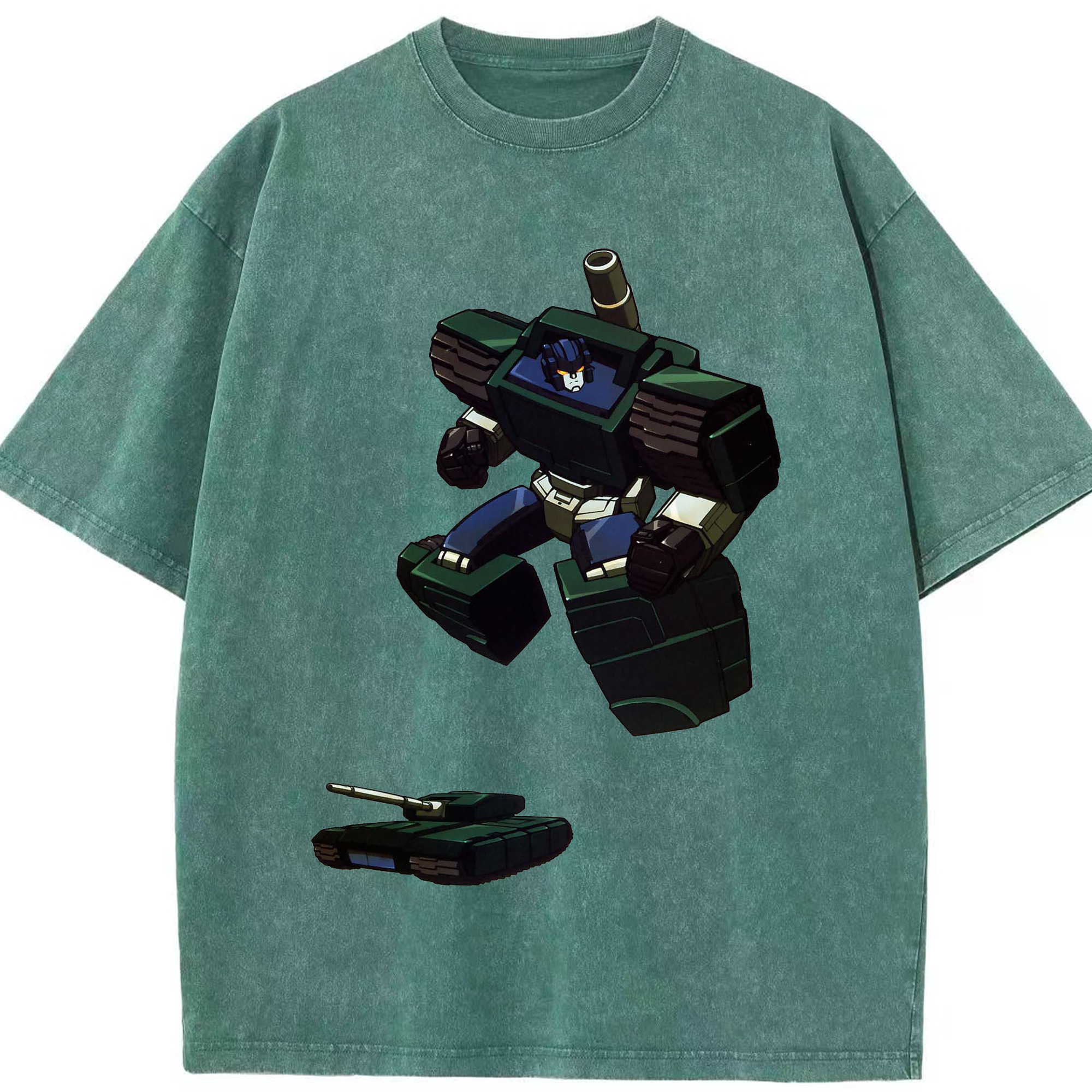 （画像用）  綿100% ヴィンテージ風 半袖Tシャツ（フロントプリント）
